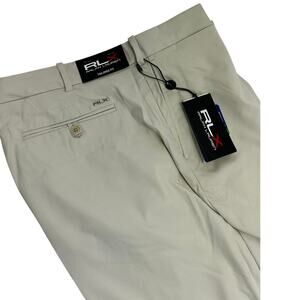 RLX Ralph Lauren Stretch Golf Shorts Tailored Fit 9" Inseam Khaki Size 38 $115